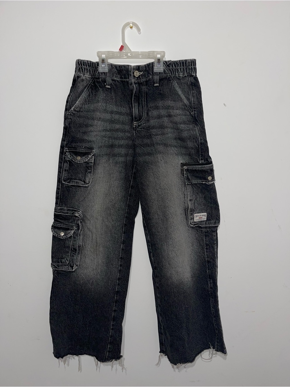 BDG Black Washed Cargo Pants